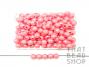 Acrylic Faceted 7mm Ball - Opaque Pink with Rainbow Coating